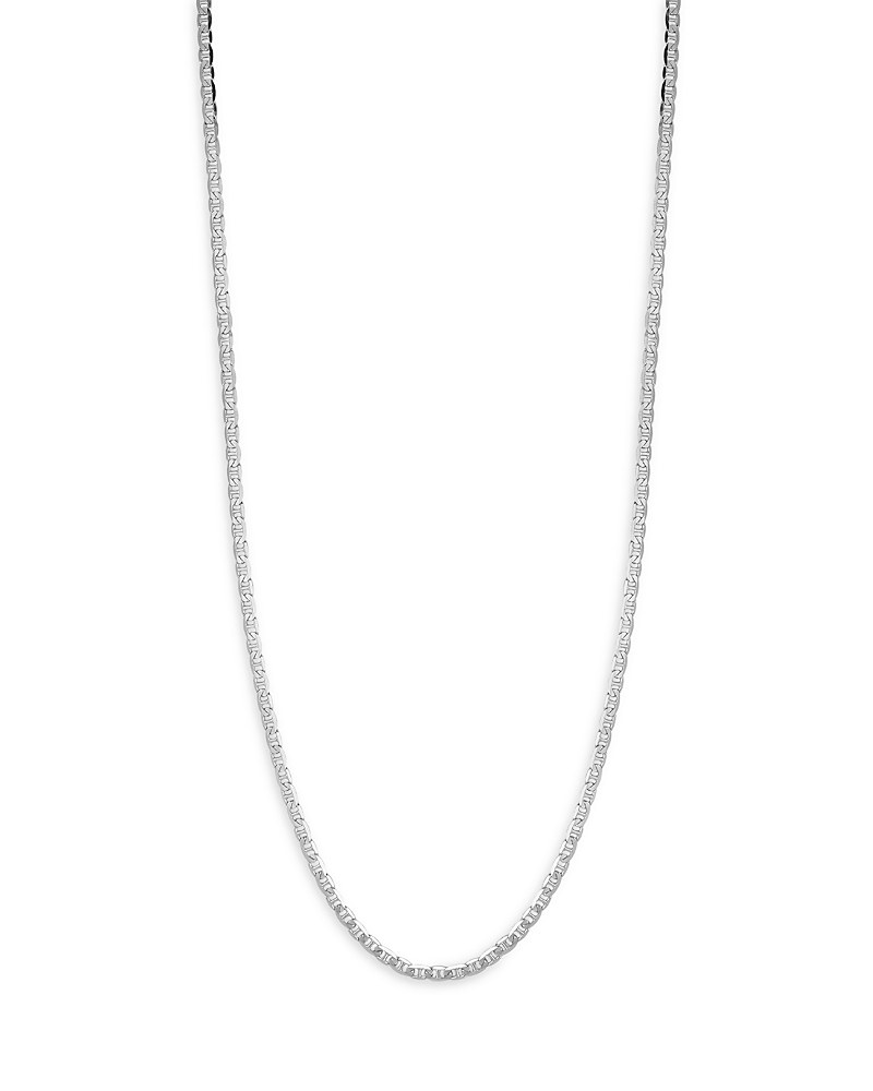 Milanesi And Co Sterling Silver 4mm Mariner Link Chain Necklace, 20 In Silver