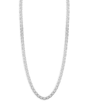 Sterling Silver 7mm Mariner Link Chain Necklace, 24