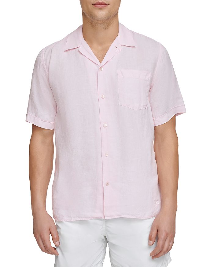 Vilebrequin Short Sleeved Solid Linen Shirt | Bloomingdale's