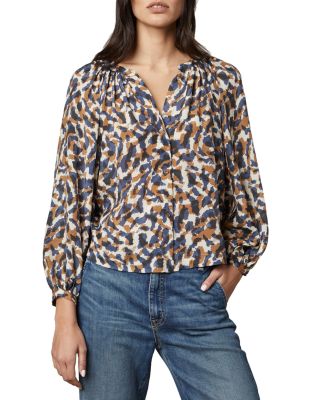 Melinda Button Up Shirt In Sahara Multi