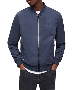 Shop Allsaints Bassett Bomber Jacket In Command Blue