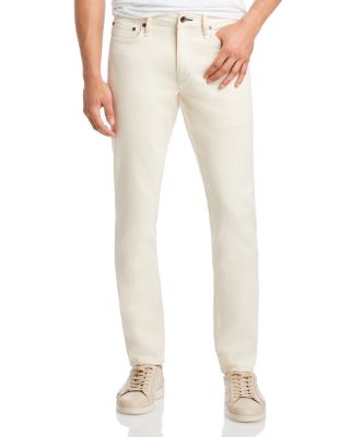 rag bone Fit Authentic Stretch Slim Athletic Fit Jeans in Ecru