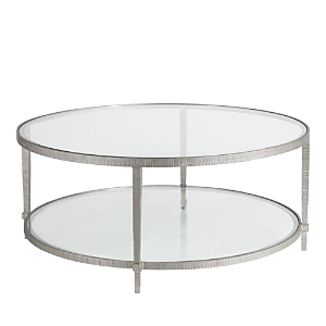 Artistica Claret Round Cocktail Table In Silver