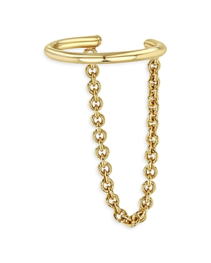 Zoe Chicco 14K Yellow Gold Simple Gold Chain Drape Single Ear Cuff