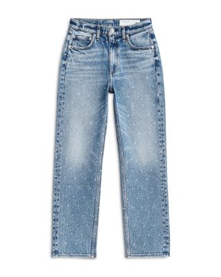Harlow Embellished Straight Jeans in Everly Jewel