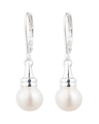 Ralph Lauren - Sterling Silver & Cultured Freshwater Pearl Drop Earrings