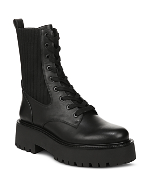 Sam Edelman Evina Combat Platform Boot In Black