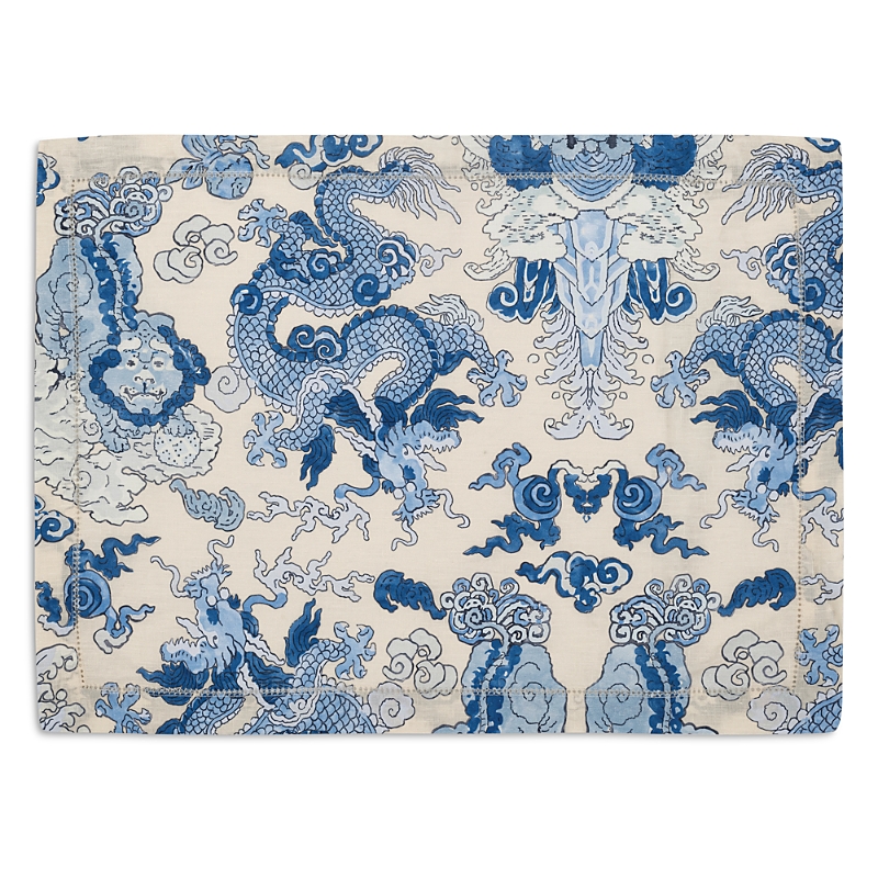 Matouk Schumacher Magic Mountain Placemats, Set Of 4 In Porcelain
