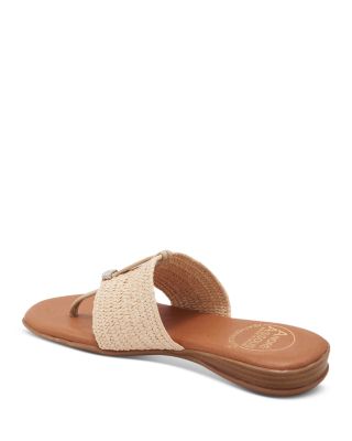 Women's Nice Woven Slip On Thong Sandals