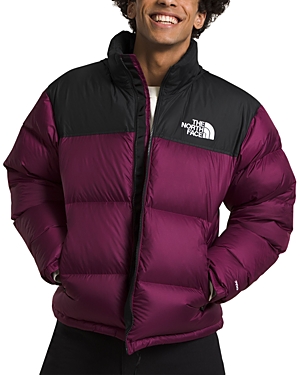 Shop The North Face 1996 Retro Nuptse Down Puffer Jacket In Boysenberry/tnf Black