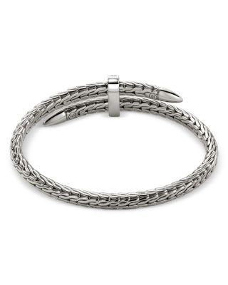 Sterling Silver Diamond Spear Flex Cuff