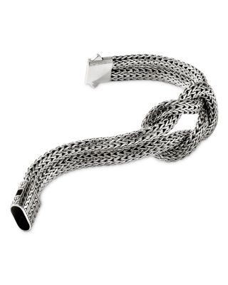 Classic Chain Love Knot Woven Link Bracelet