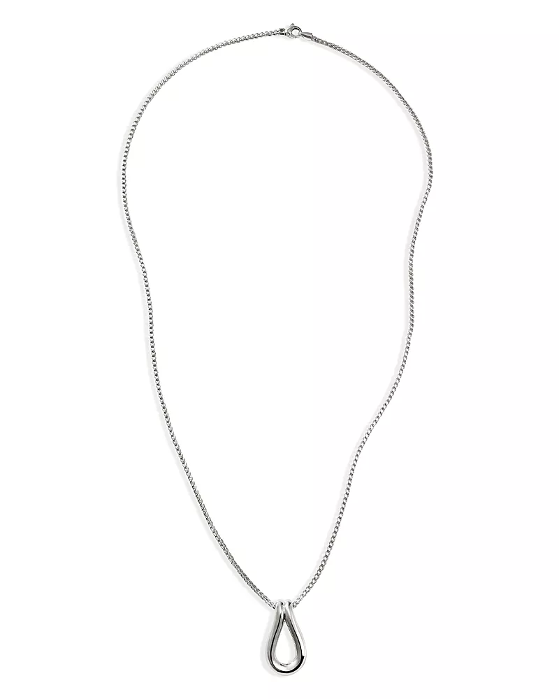 John Hardy Sterling Silver Surf Pendant Necklace, 24