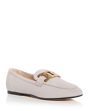 Tod's Women's Kate Apron Toe Loafers In Grey