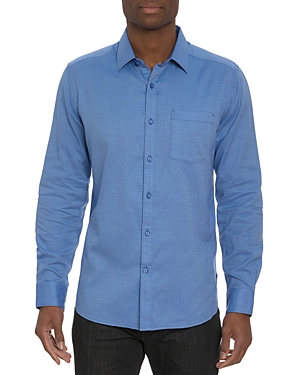 Robert Graham Santa Croce Cotton Blend Button-up Shirt In Slate