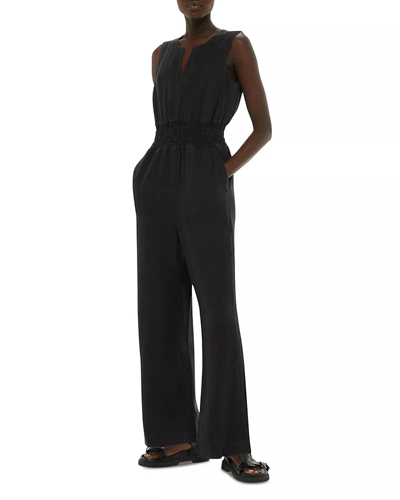 Whistles Melanie Linen Jumpsuit