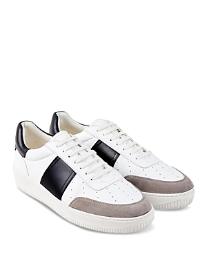 Shop Sandro Men's Magic Lace Up Low Top Sneakers In White