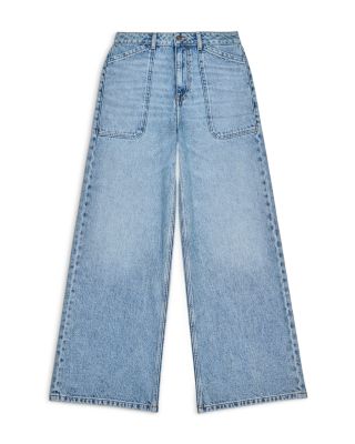 Mellou Wide Leg Jeans in Light Used Blue