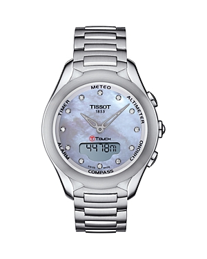 Tissot T-touch Solar Watch, 39.5mm In Grey/silver