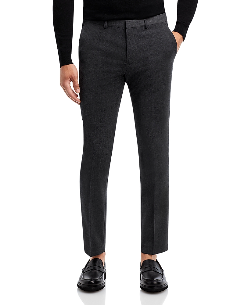 Hugo Boss Boss Hugo Hesten Stretch Wool Extra Slim Fit Suit Pants In Charcoal