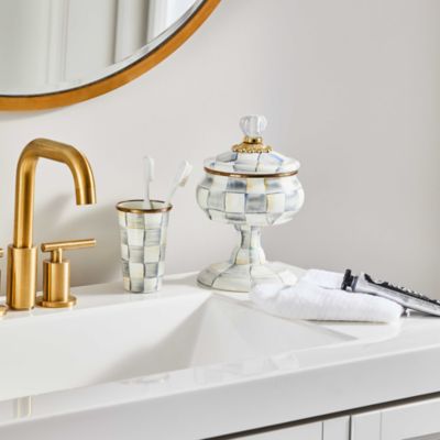 Sterling Check Enamel Bath Accessories