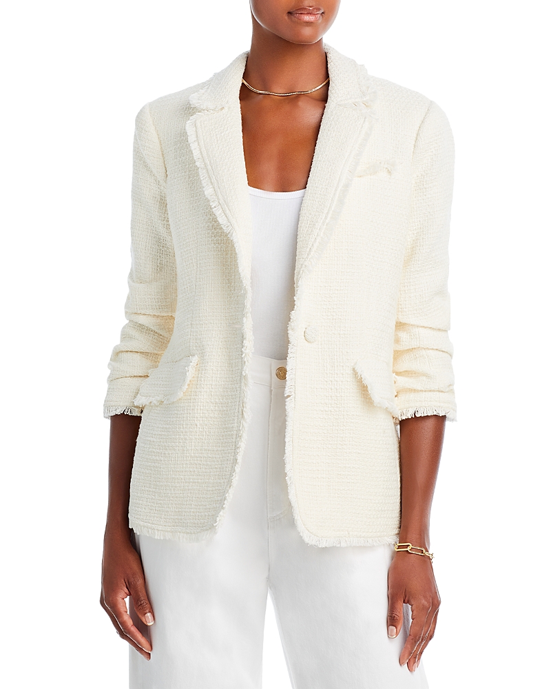 Cinq À Sept Kylie Linen Blazer In Gardenia