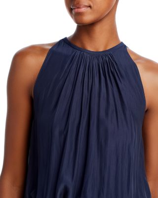 Audrey Sleeveless Halter Drop Waist Midi Dress