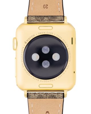 Signature Canvas & Leather Band for Apple Watch&reg;, 38/40/41mm