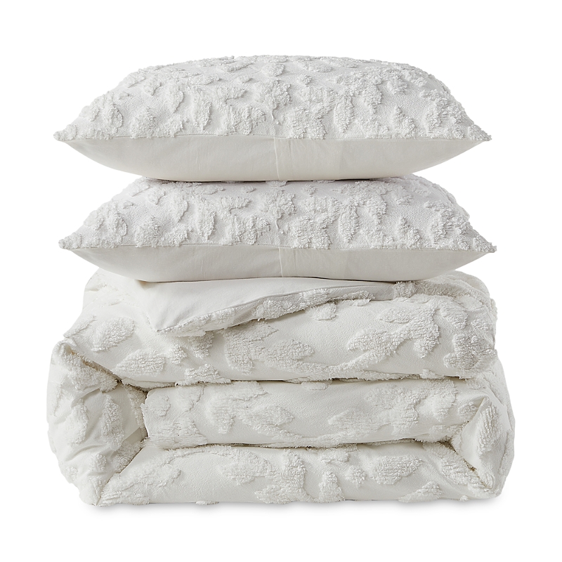 Peri Home Chenille Laurel Comforter Set, Full/queen In White