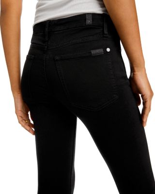 Slim Illusion High Rise Ankle Skinny Jeans in Luxe Black