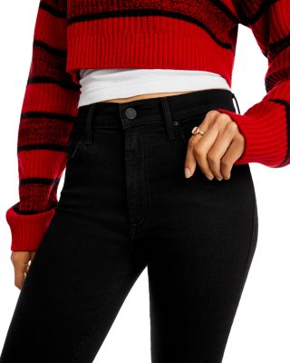 The Insider High Rise Crop Step Fray Bootcut Jeans in Not Guilty