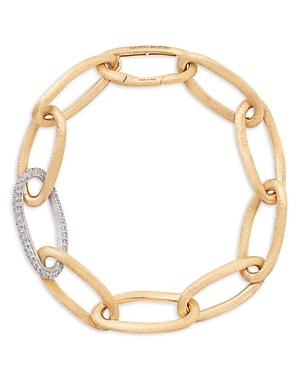 Marco Bicego 18K Yellow Gold Jaipur Diamond Link Alta Bracelet