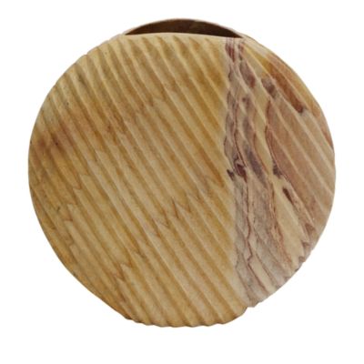 Tov Furniture Saava Shell Stone Vase in Sandstone