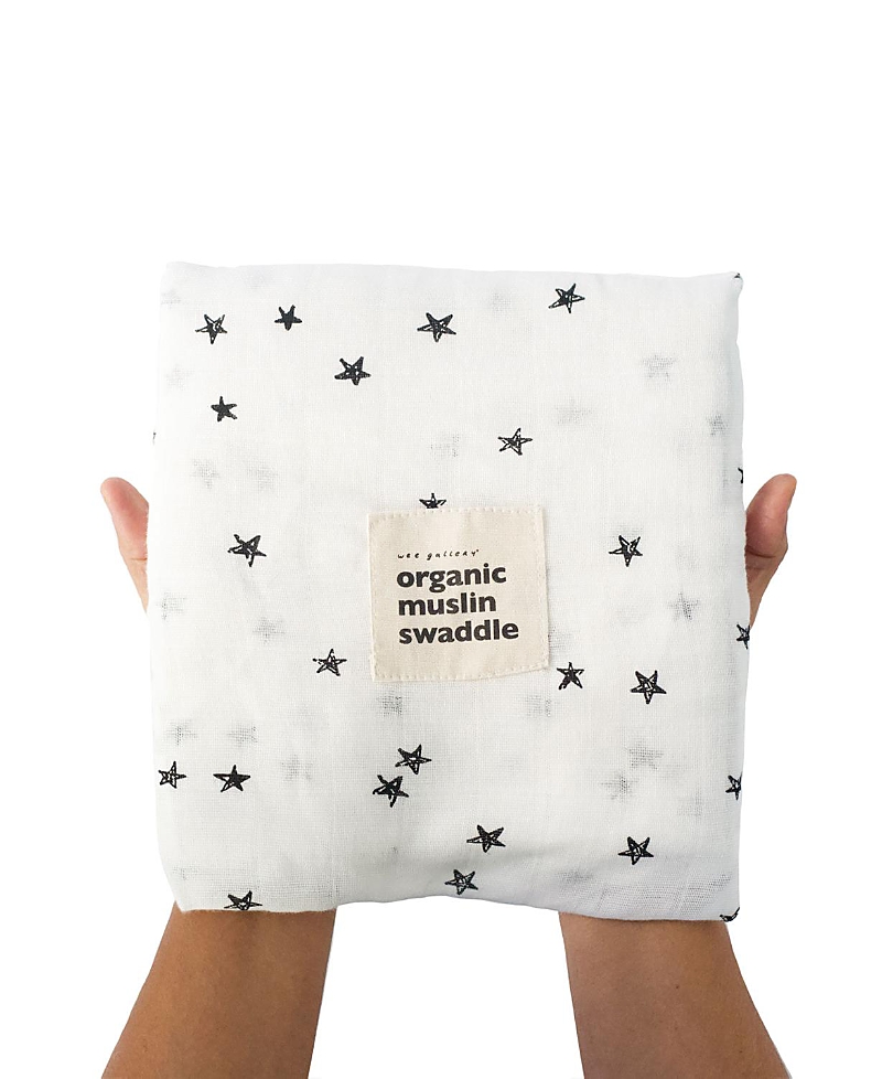Wee Gallery Wee Gallery Organic Cotton Swaddle Blanket - Stars