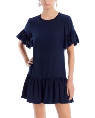 Cinq à Sept Leilah Ruffled Silk Mini Dress | Bloomingdale's
