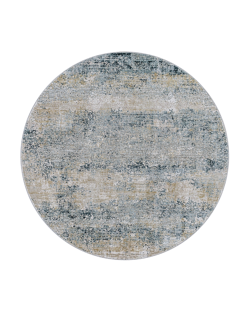 Surya Brunswick Bwk-2304 Round Area Rug, 5'3 X 5'3 In Blue/gray
