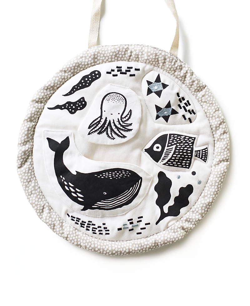 Wee Gallery Activity Pad - Ocean Animals - Ages 3 Months+
