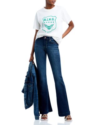 B(air) Dojo Mid Rise Flare Jeans in Authentic Fate