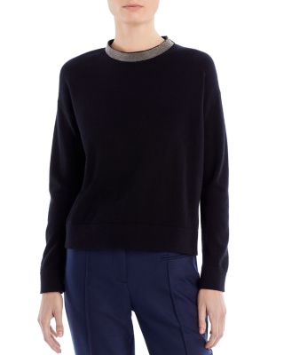 Fabiana Filippi Embellished Mock Neck Sweater