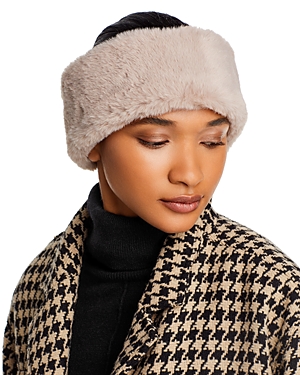 Apparis Eleni Faux Fur Headband In Taupe