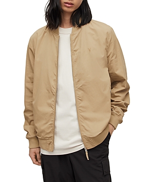 Allsaints Bassett Bomber Jacket In Dusty Taupe