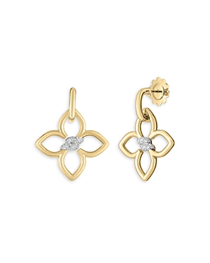 Roberto Coin 18K Yellow Gold Cialoma Earrings with Diamonds, 0.15 ct. t.w.