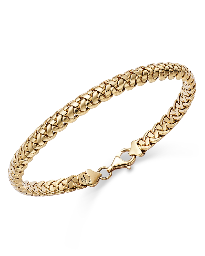 Alberto Amati 14k Yellow Gold Braid Link Bracelet In Gold