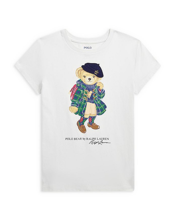 Ralph Lauren - Girls' Polo Bear Cotton Jersey Tee - Little Kid, Big Kid