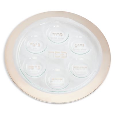 Annieglass - Platinum Seder Plate