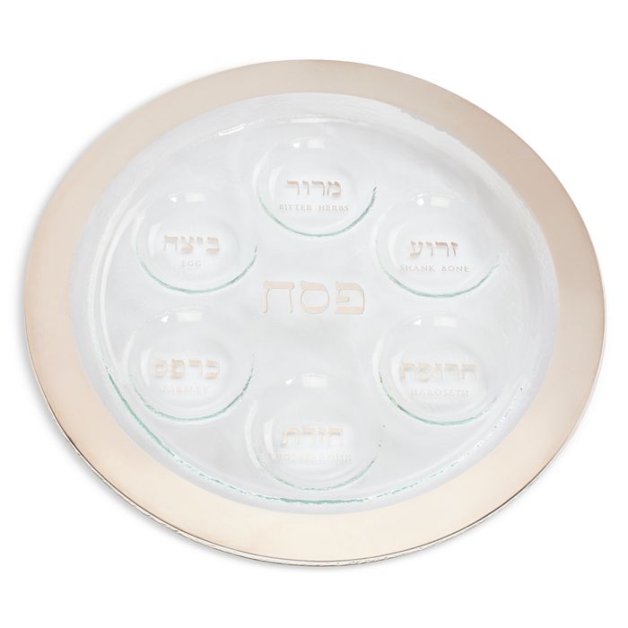 Annieglass Platinum Seder Plate