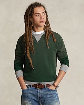 Polo Ralph Lauren - Cotton Blend Fleece Two Tone Crewneck Sweatshirt