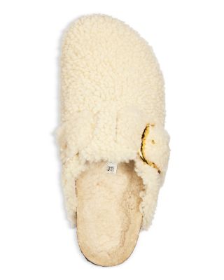 Women's Boston Big Buckle Teddy Shearling Clogs