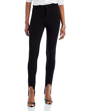 L AGENCE L'AGENCE RIDER HIGH RISE STIRRUP SKINNY JEANS IN BLACK
