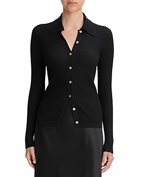 Vince - Ribbed Button Front Cardigan